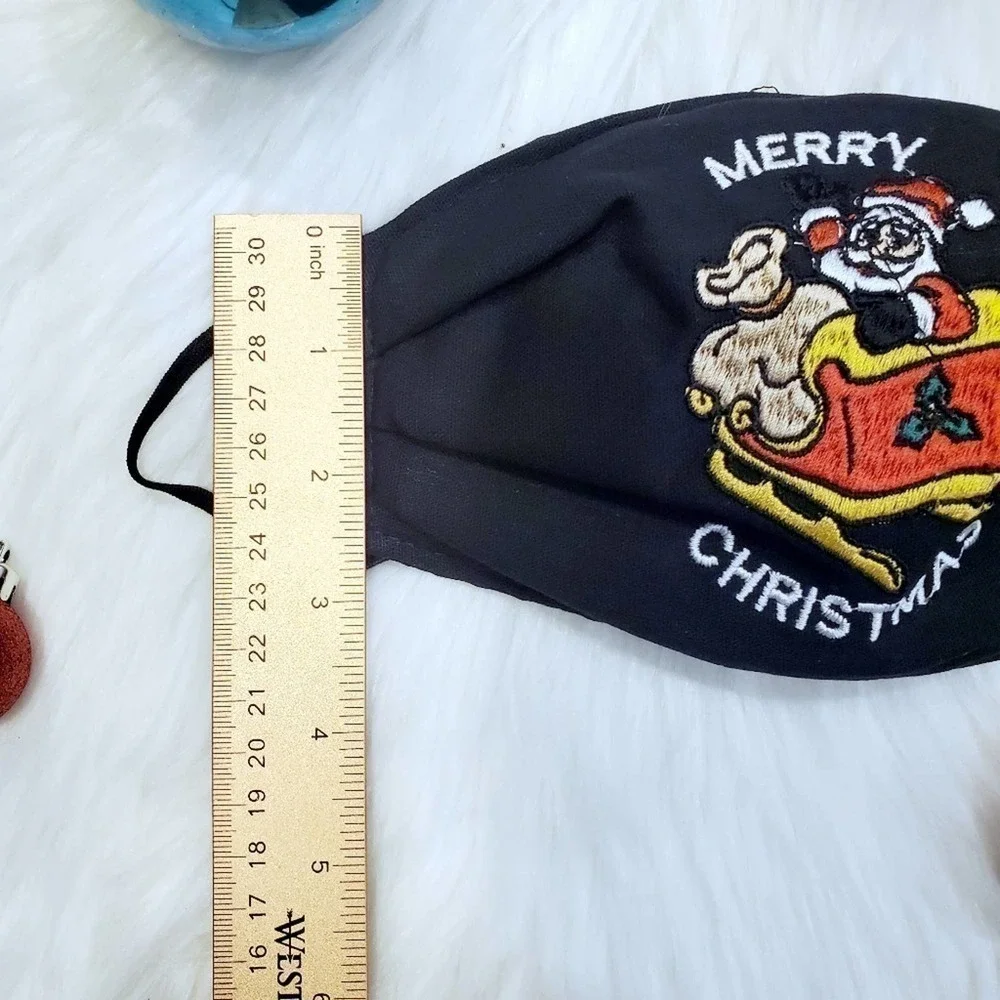 - Christmas Embroidered Face Mask - Picture 5 of 5